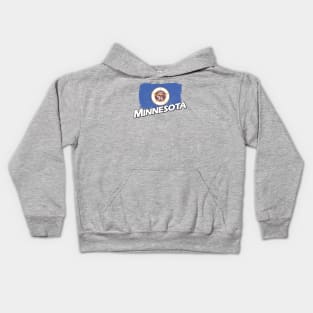 Minnesota flag Kids Hoodie